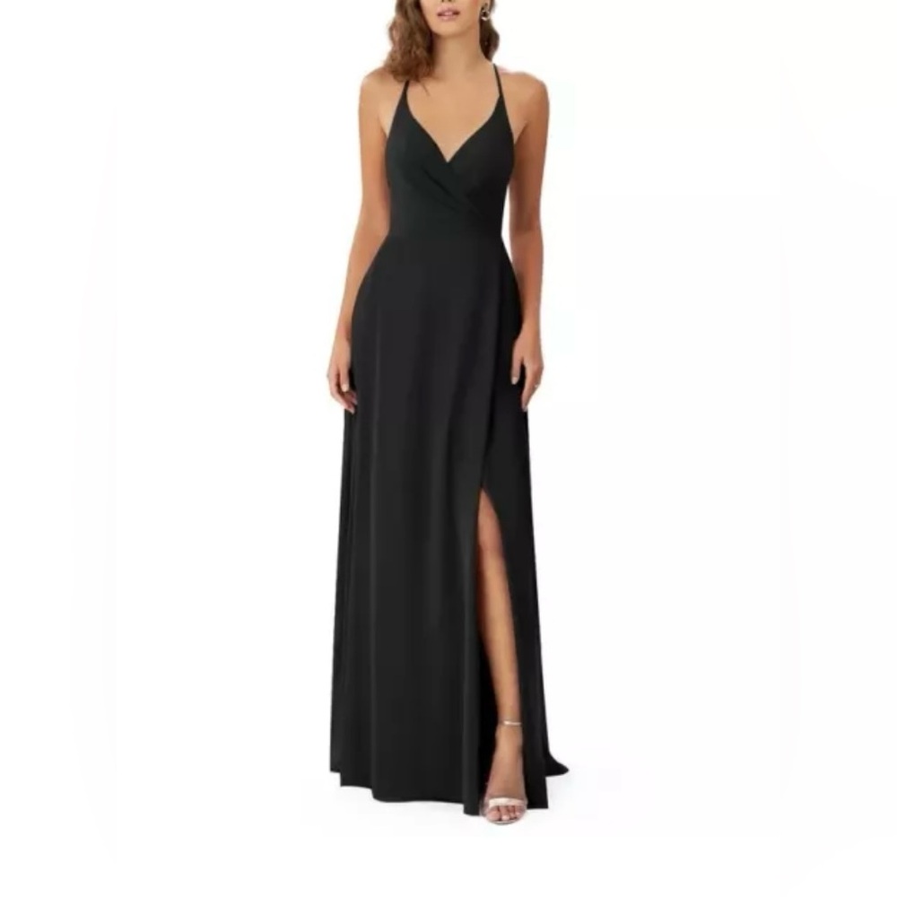 Azazie Black Maxi Dress